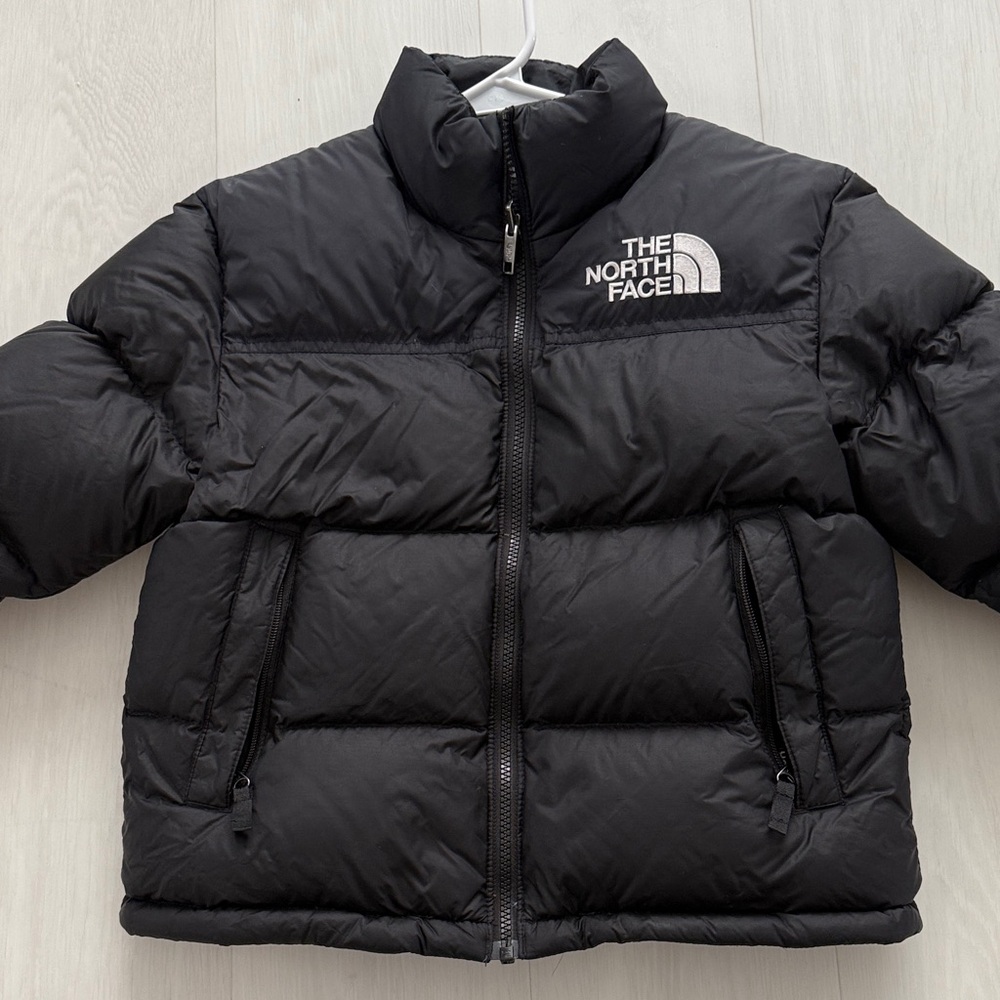 The North Face Kids Charcoal Puffer Jacket